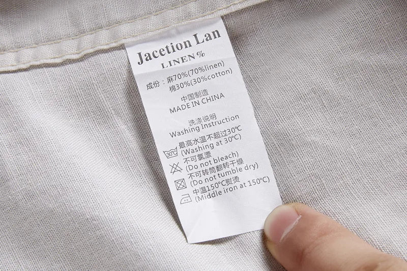 Montclair Italian Style White Linen Shirt – Classic Long Sleeve Elegance