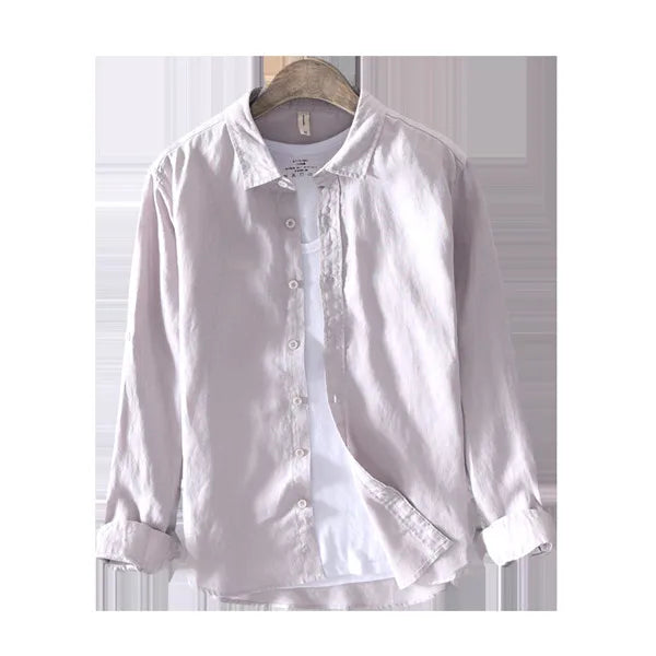 Roma Linen Shirt – Classic Italian White Elegance